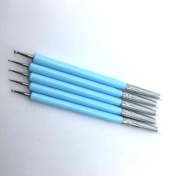 ORDDIART 5Pcs Silicone Shaper Brush Pens for Nail Dotting Drawing Tool Hobbyists Use