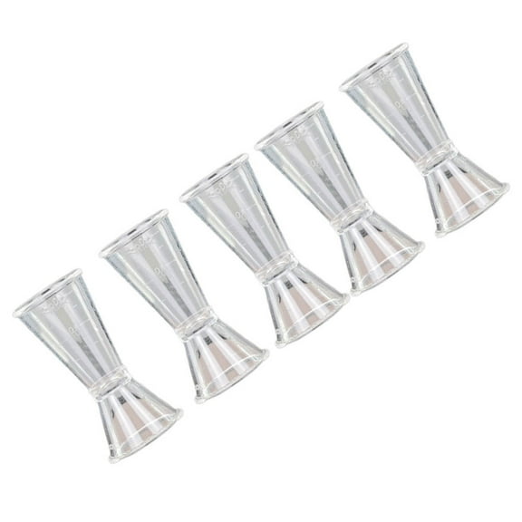 SOPOTUTU 5-Piece Double Measuring Cup Set for Bartenders - Accurate Drink Mixing Tools for Cocktails and Beverage Preparation