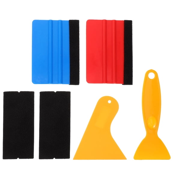 SOPOTUTU 6-Piece Car Vinyl Wrap Tool Kit with Squeegee and Scraper for Smooth Installation of Car Decals and Protective Films