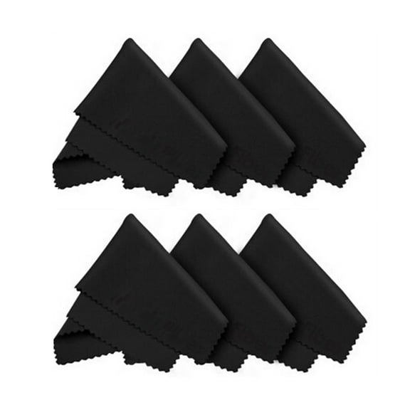 SOPOTUTU Black Reusable Microfiber Cleaning Cloth for Glasses and Various