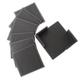 thumbnail image 1 of ORDDIART 6Pcs Black Square Coasters for Dining Table Placemats with Double-deck Design, 1 of 8