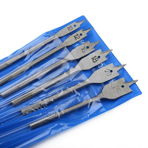 SOPOTUTU 6-Piece Spade Drill Bits Set, Wood Drilling Tools for Power Drills