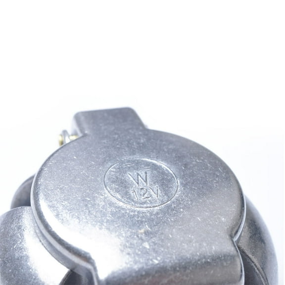 SOPOTUTU 7 Pin Trailer Plug Aluminum Alloy 12V Connector Plug for Car Use Silver