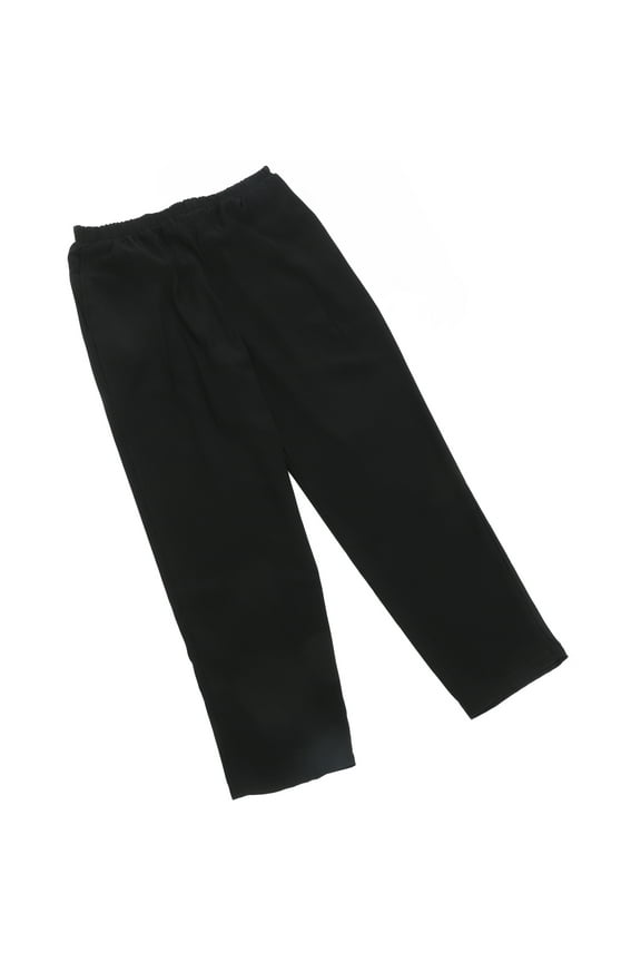 Premium Black Chef Pants for Men & Women, Oil-Resistant Polyester Workwear for Restaurant, Hotel, Kitchen Staff