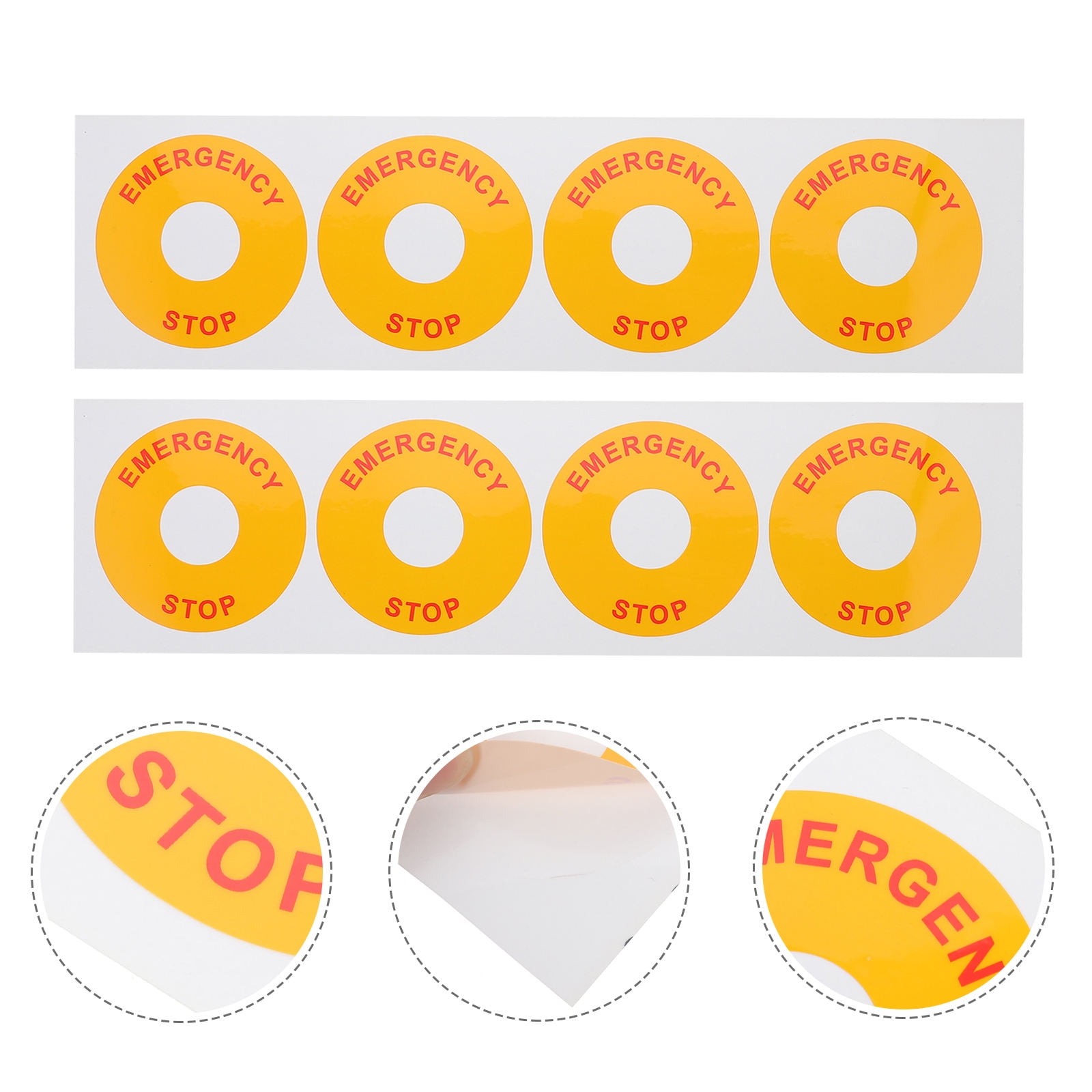 ORDDIART 8Set Red PP Warning Stickers Electrical for General Users in ...