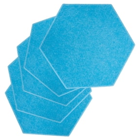 ORDDIART Acoustic Dampening Panel 5Pcs Polyester Fiber Blue for Indoor Sound Control