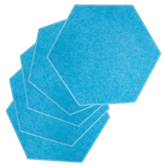 ORDDIART Acoustic Dampening Panel 5Pcs Polyester Fiber Blue for Indoor Sound Control