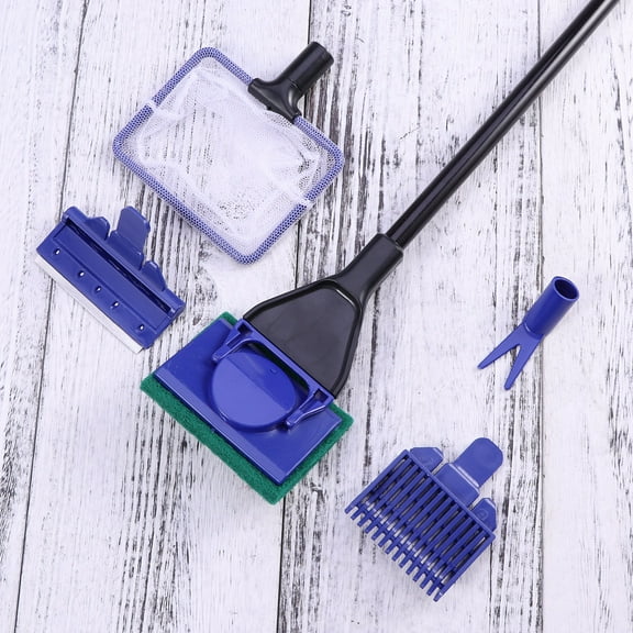 ORDDIART Aquarium Fish Tank Supplies Blue Plastic for Cleaning Aquariums