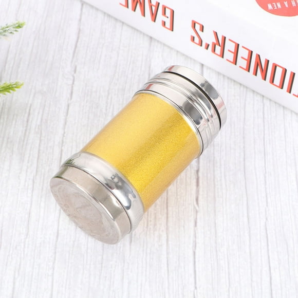 ORDDIART Barbecue Seasoning Powder Bottle Stainless Steel Shaker for Outdoor Barbecue Equipment 1Pack