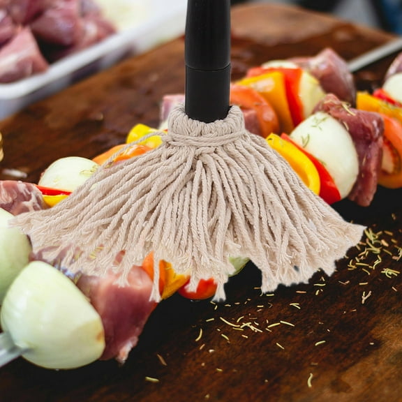 ORDDIART Bbq Barbecue Brush 1 Set Basting Mop for Grilling 18.47X5.50X1.57in Rubber