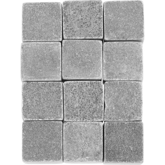 ORDDIART Beverage Cooling Stones 12Pcs Grey Marble Reusable Non Diluting Drink Stones For Adults