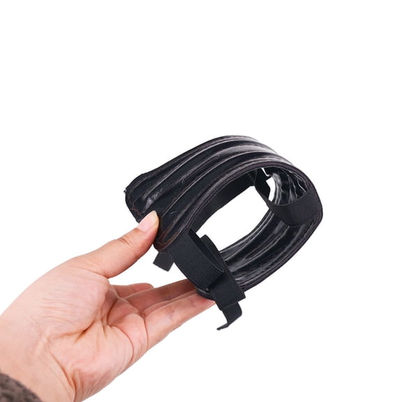 ORDDIART Black Leather Forearm Guard with 3 Adjustable Straps for Archery Practice 1Pcs 7.9 x 3.1 x 0.1in