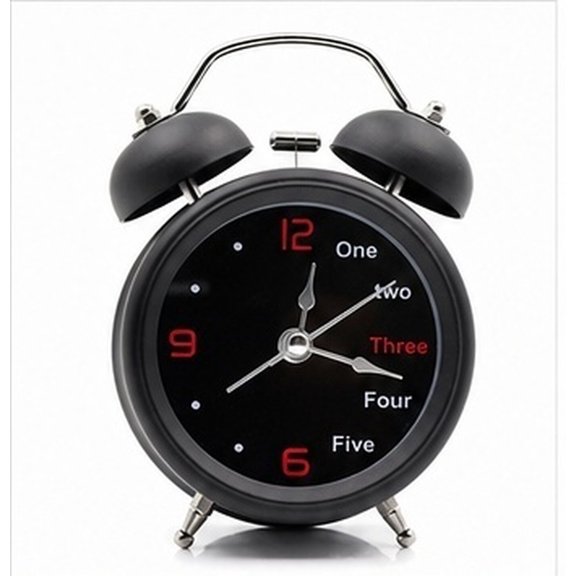 ORDDIART Black Twin Bell Metal Alarm Clock, Non-ticking Silent Battery Operated