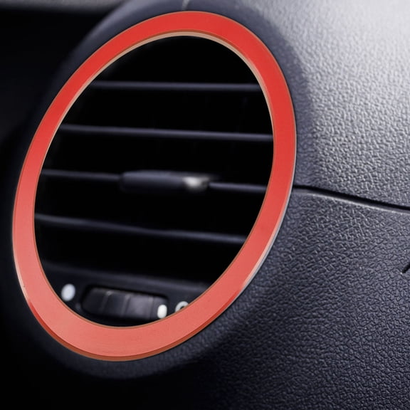 SOPOTUTU 4-Piece Red ABS Car Interior Accessories Set, Stylish Decorative Trim for Vehicle Enhancement