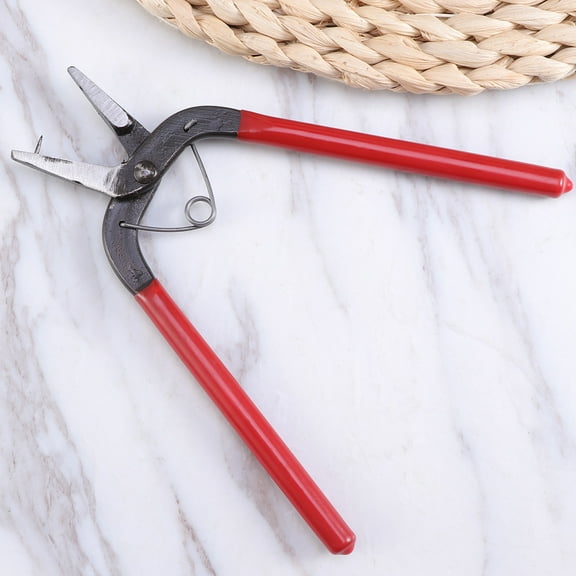 SOPOTUTU Metal Hole Punch Belt Punching Tool Red 1Set