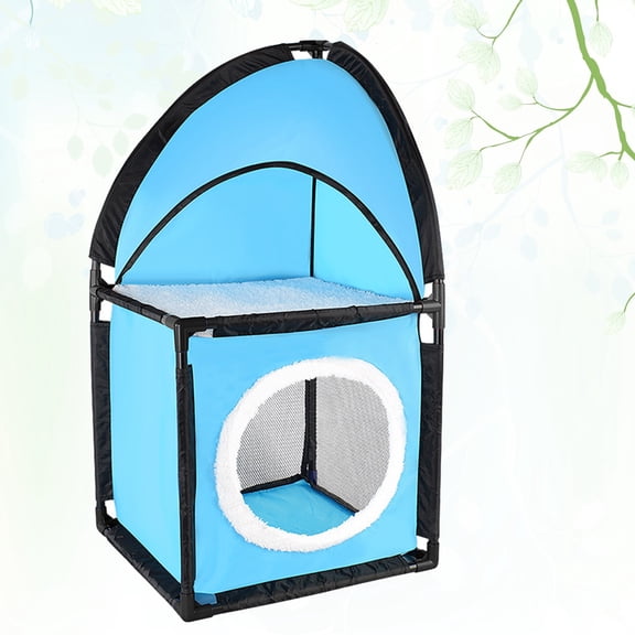 ORDDIART Cat House Furniture for Indoor Cats with Scratch Tunnel 1Pack 28x14x14in