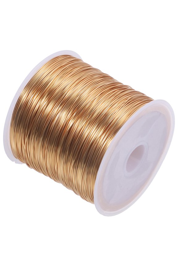 Copper Craft Beading Wire 0.4mm Diameter, 100m Roll for Jewelry Making and Craft Projects