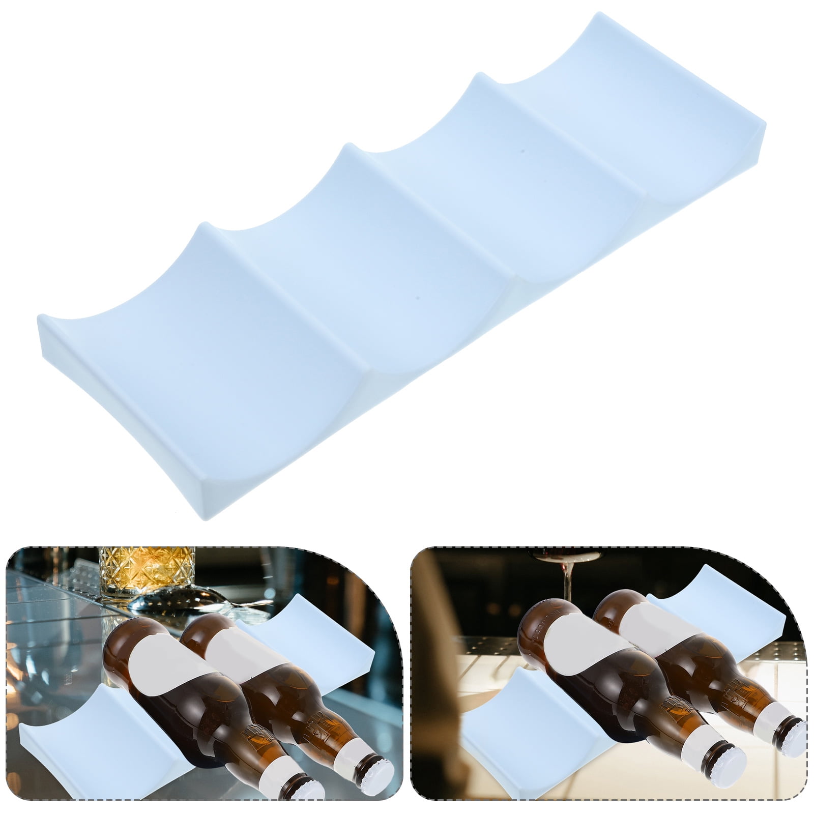 ORDDIART Countertop Bottle Racks 1Pack Grooved Mat Design Food Grade Pp ...