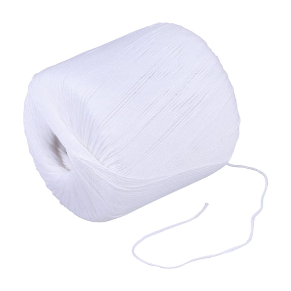 ORDDIART Crochet Project 1 Roll Diy Craft Rope Durable Easy to Clean Non Fading White 8.50X7.50X7.50Cm