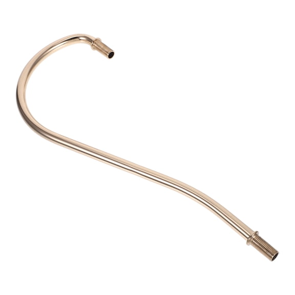 ORDDIART Curved Lamp Pipes Iron Lamp Stem Golden 1Pcs 11.4X4.1X0.5In Elegant Lighting Fixture