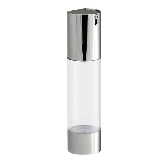 ORDDIART 50ml Cylinder Emulsion Dispenser with Airless Pump for Skincare and Cosmetic Use, Portable and Easy to Use