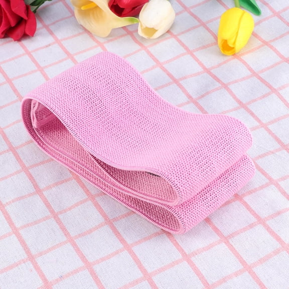 ORDDIART Elastic Stretch Band Hip Fitness Band Polyester Cotton Pink 1Set For Squat Assistance
