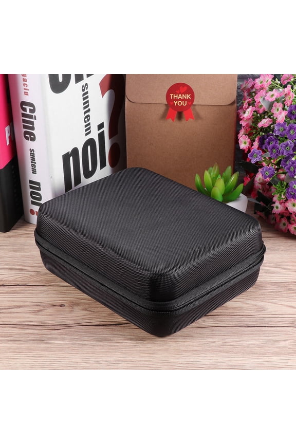 Essential Oil Carrying Case 1Pack Black EVA Rectangular Storage Bag for Adults 16.0x12.0x8.0in