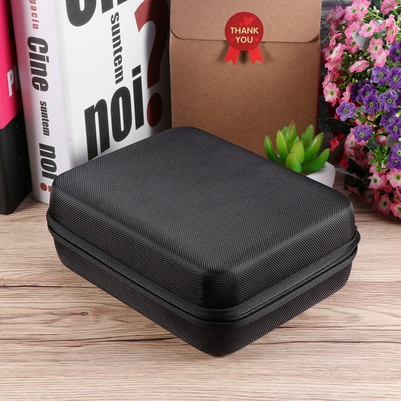 ORDDIART Essential Oil Carrying Case 1Pack Black EVA Rectangular Storage Bag for Adults 16.0x12.0x8.0in