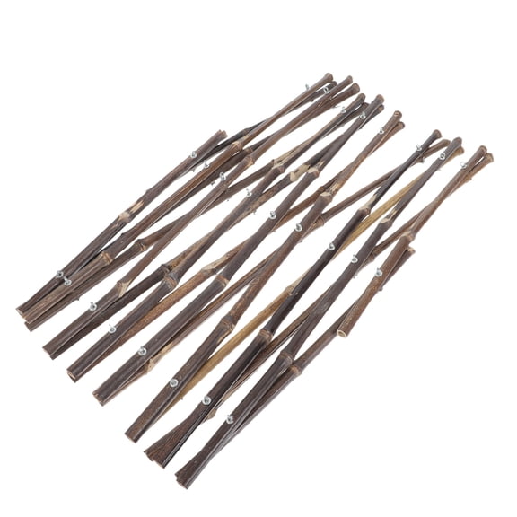 ORDDIART Expandable Bamboo Fence For Garden, 70.86 X 11.81 Inch, Flexible And Decorative Yard Partition, Brown, 1pc