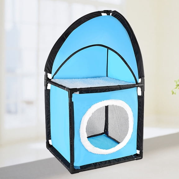 ORDDIART Indoor Cat Nest with Tunnel Design Double-deck for Multiple Cats 1Pack 28.3x14.2x14.2in