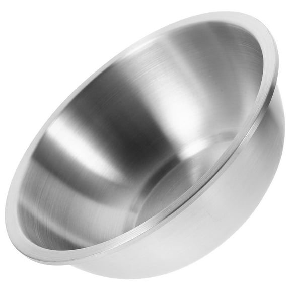 ORDDIART Large Mixing Bowl 1Set 304 Stainless Steel for Home Users 24in Diameter Silver Color