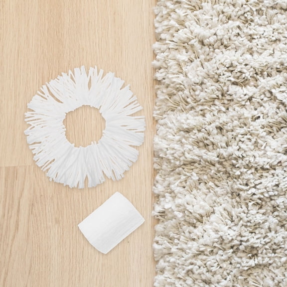 ORDDIART Latch Hook Yarn Kit White for Rug Making, Crafting, and Home Decoration Projects