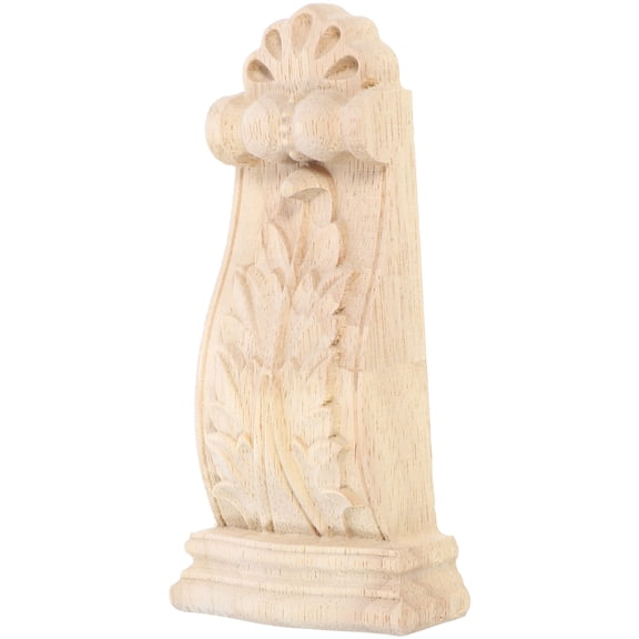 ORDDIART Light Brown Wooden Corbels for Home Decor with Detailed Carving and Durable Craftsmanship