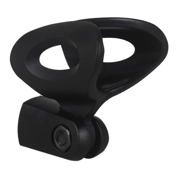 ORDDIART Mic Clips Universal 1Pcs Black Hard Plastic Microphone Adjustable Clip for Broadcasting 3.1x2.2x1.6in