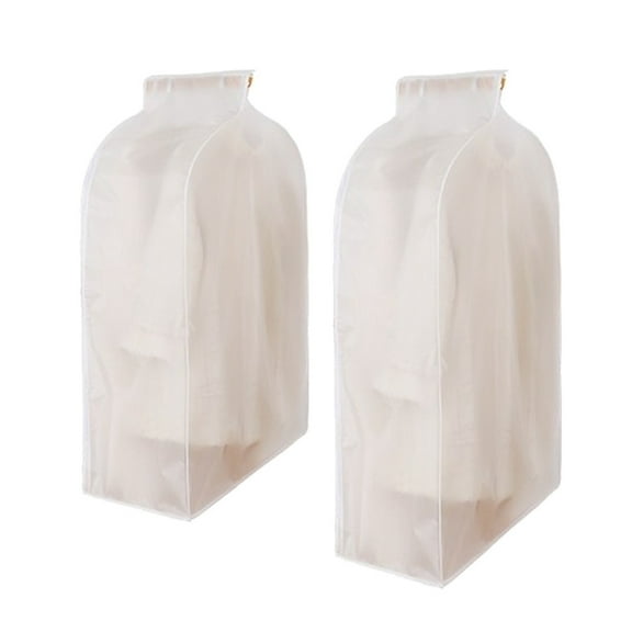 SOPOTUTU Clear PVC Garment Bag Water-Resistant Clothes Cover for Shirts and , Protective Clothing Storage Organizer