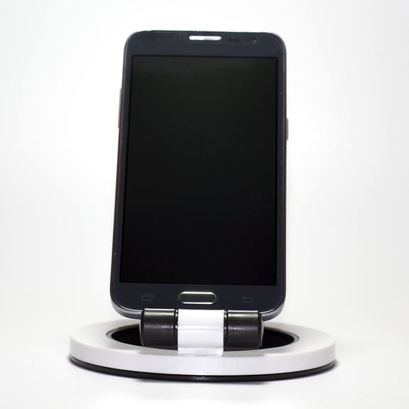 SOPOTUTU Universal Adjustable Phone Holder Stand for Desk, Car, Couch - Black Secure Mobile Device Mount