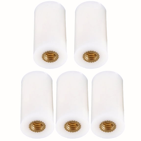 ORDDIART Pool Stick Tip 10Pcs Multi Cylindrical American Style Rubber for Prevent Splitting 2.6x1.3x1.3cm