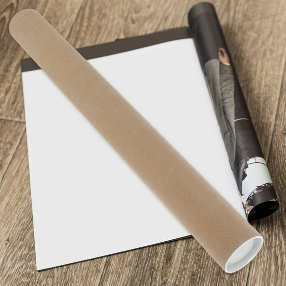 ORDDIART Poster Roll Tube 1Pack Round Brown Paper 48.00X2.00X2.00In For Shipping Protection