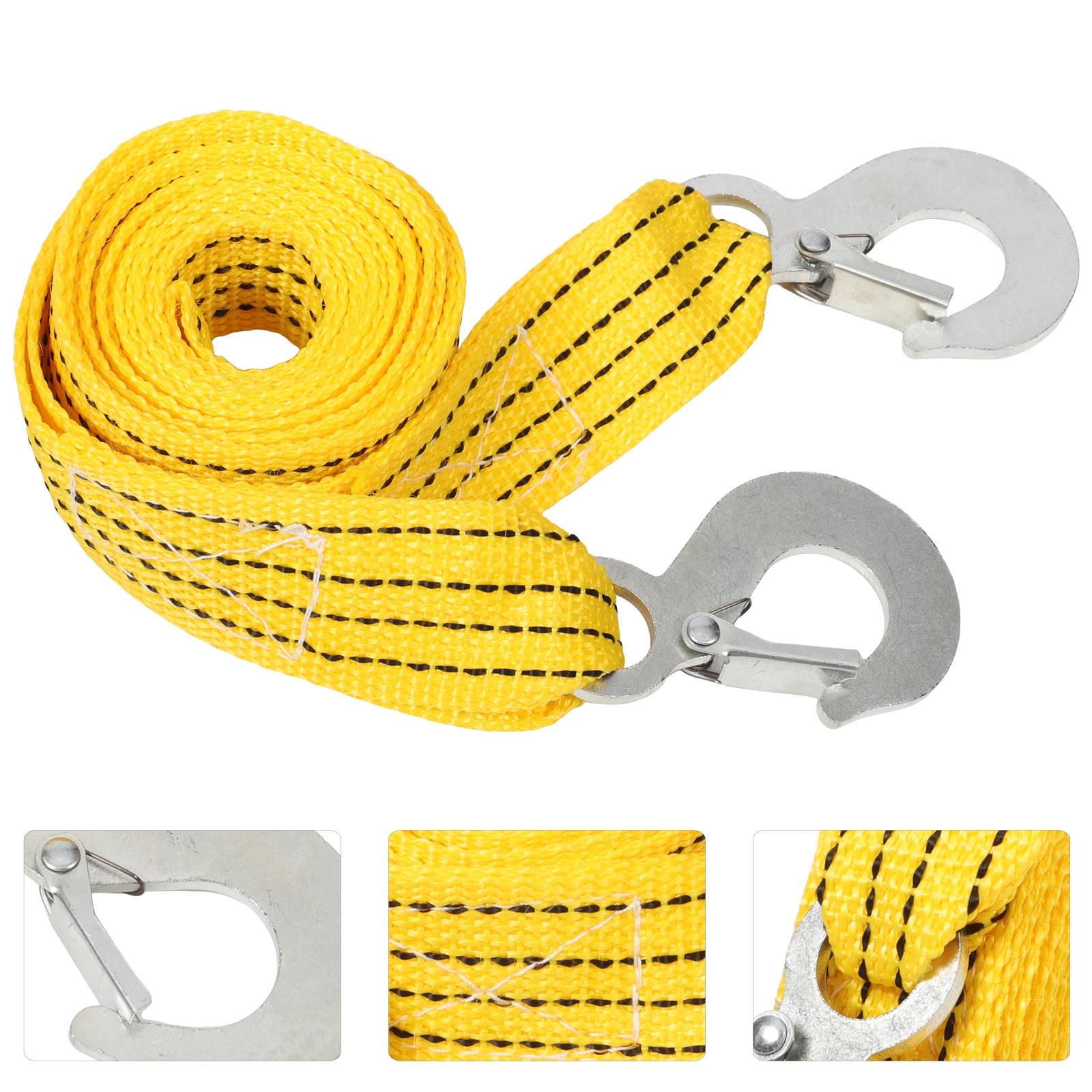 Traller Rope ORDDIART Practical Trailer Rope Nylon Tow Rope 1Pcs Yellow Forged Iron ...
