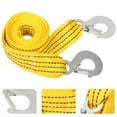 thumbnail image 1 of ORDDIART Practical Trailer Rope Nylon Tow Rope 1Pcs Yellow Forged Iron Hook, 1 of 8