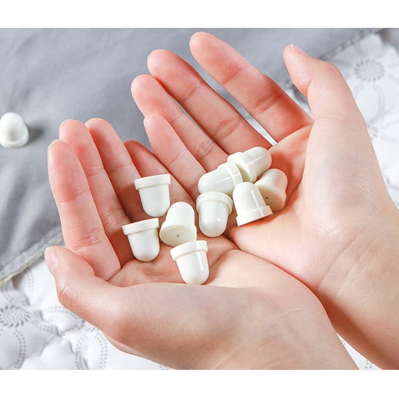 ORDDIART 8Pcs White Sheet Fasteners for Keeping Bedding in Place with Sturdy ABS Flat Clips