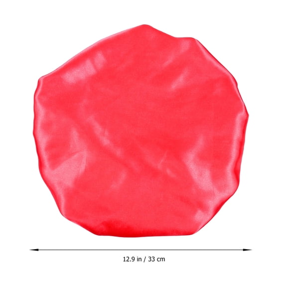 BESTYASH Double Satin Shower Cap Waterproof Hair Protection for Women Night Sleep 1Pcs