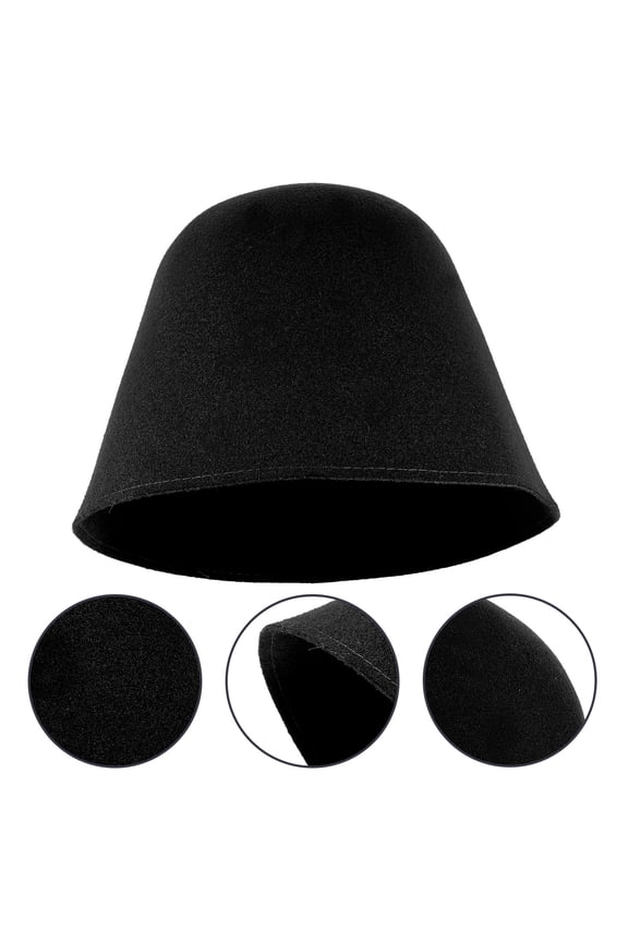 Felt Sauna Hat 1-Pack for Men and Women, Water Absorbent, Hair from Steam Damage