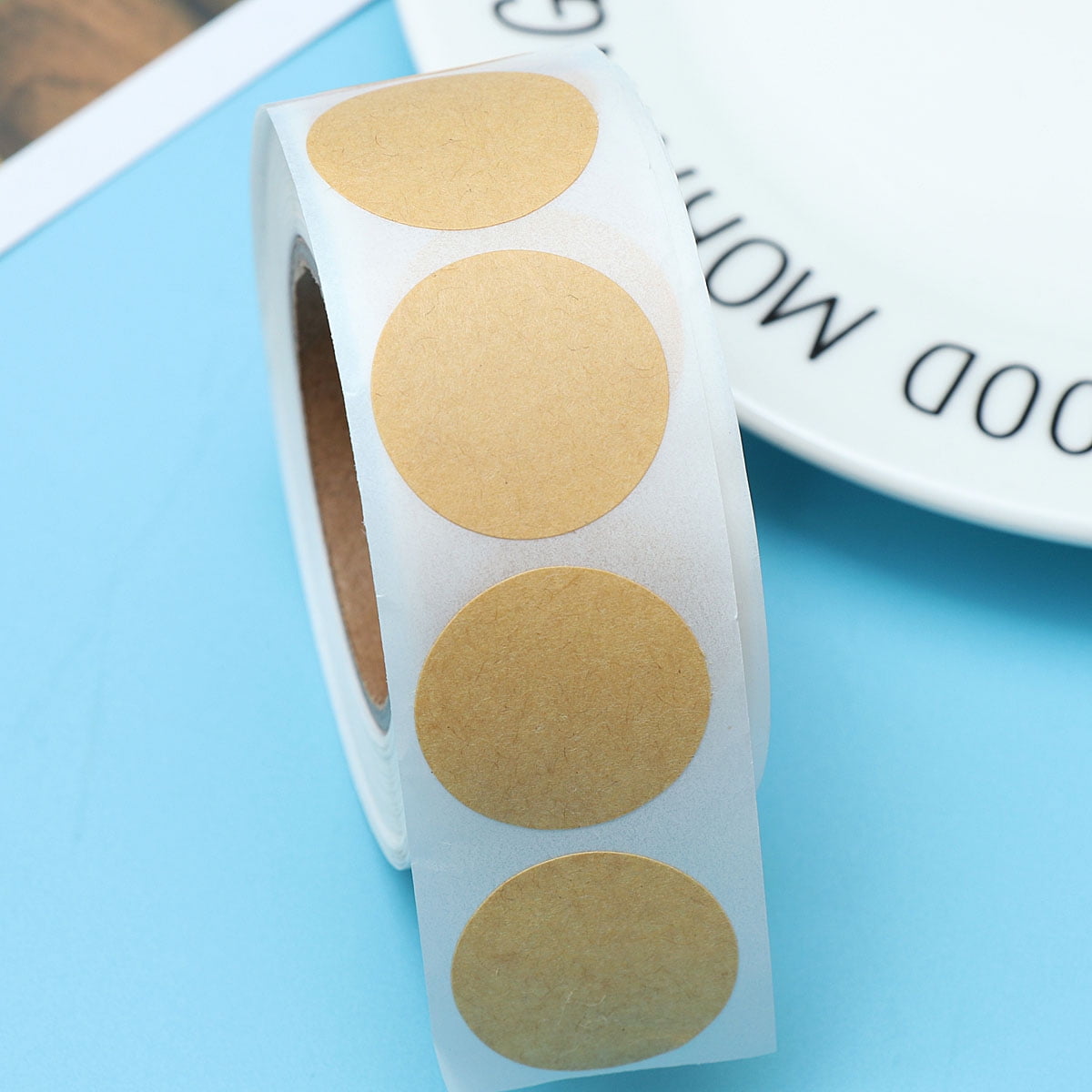 ORDDIART Self-Adhesive Paper Labels 500 Pcs for Food Packaging and ...