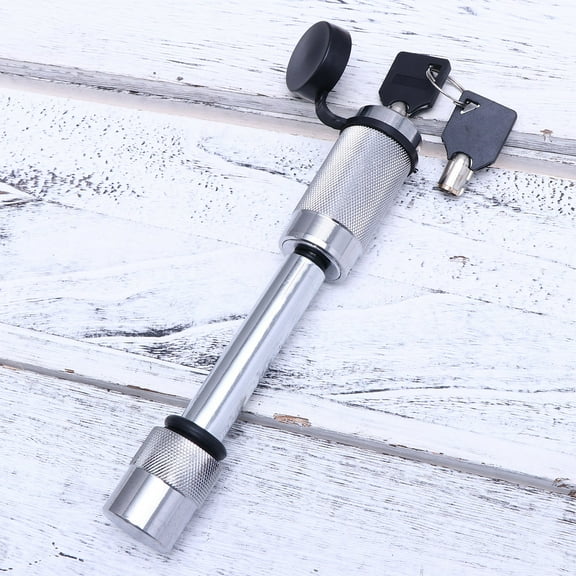 ORDDIART Plated Silver Trailer Lock Hook with Hardened Steel for Secure Tow Bar Theft Prevention