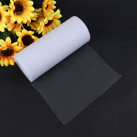 ORDDIART Tulle Netting Rolls 1Pack Mesh Fabric for Sewing and Decoration Beige Silver Gray for and Diy