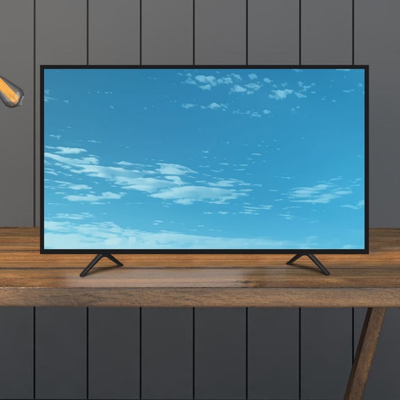 ORDDIART Universal Tv Stand 1 Pair Black Plastic Legs With Prevent Tipping Over Function For Home Users