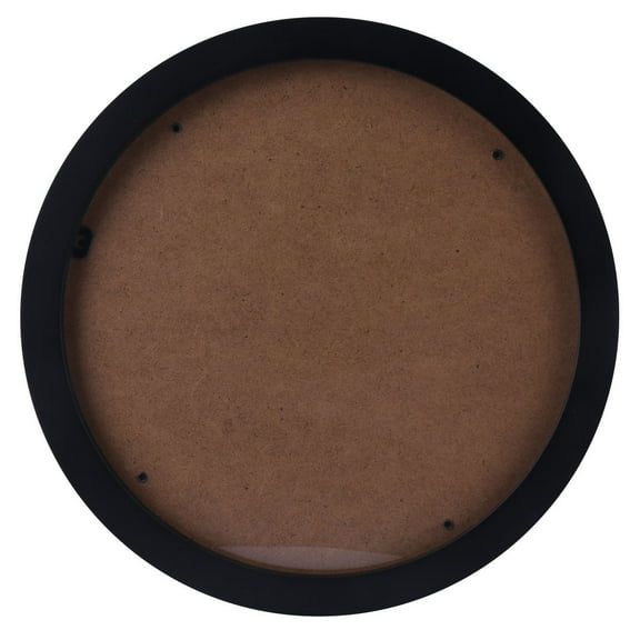 ORDDIART Wooden Round Photo Frame Creative Wall Picture Frame Nordic Picture Holder 10inch (Black)