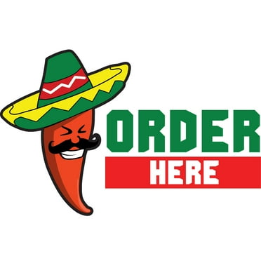 ORDER HERE 24" Concession Decal sign cart trailer stand sticker equipment