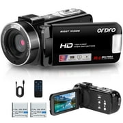 ORDRO B320 Video Camera Camcorder FHD 1080P 30MP IR Night Vision Vlogging Recorder 3.0 inch IPS Screen 18X Zoom